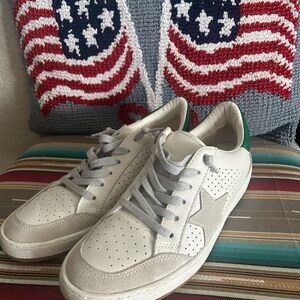 Vintage Havanas Green and White Sneakers